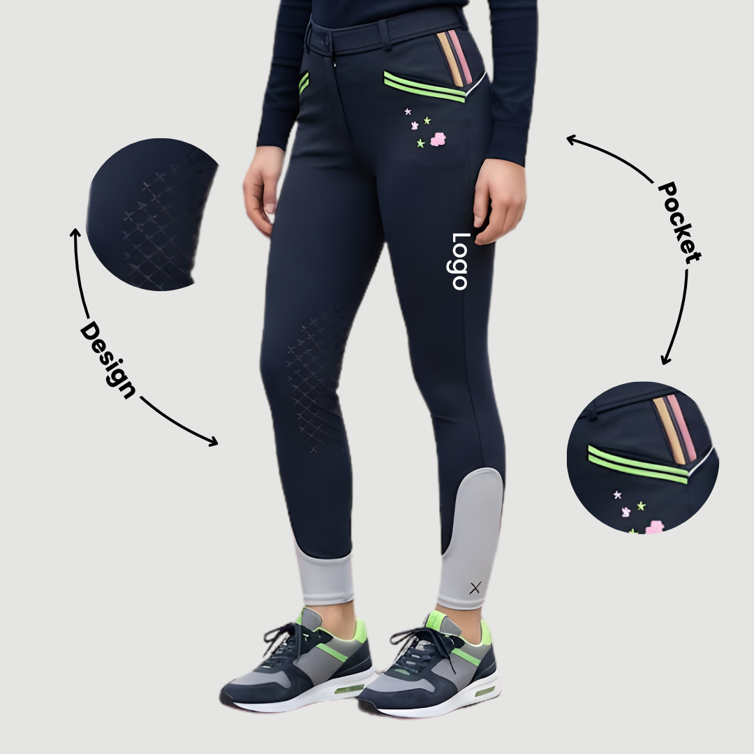 Collant d'équitation de performance Eclipse Monogramme