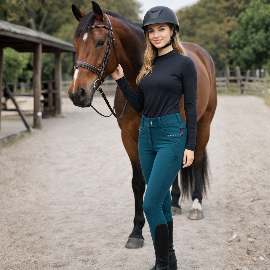 Pantalones de montar Elite Performance con asiento completo