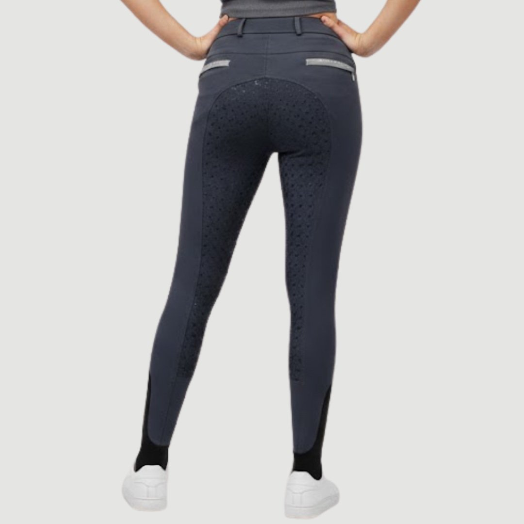 Carbon-Elite-Reithose mit Nieten und Vollbesatz
