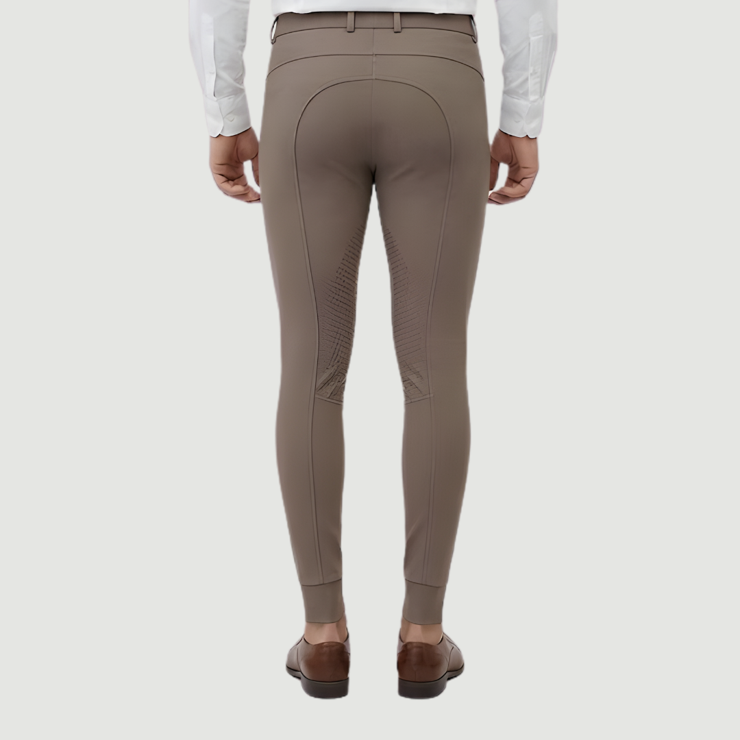Pantalones de montar ProGrip Full-Seat para hombre con protección UV – Beige topo