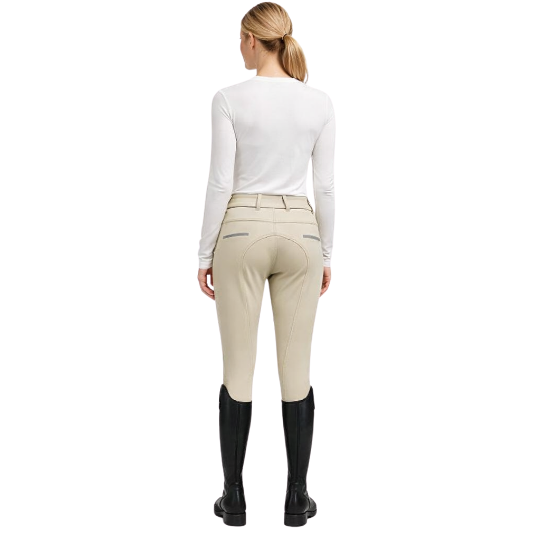 Culotte d'équitation de luxe à genouillères en silicone sablées