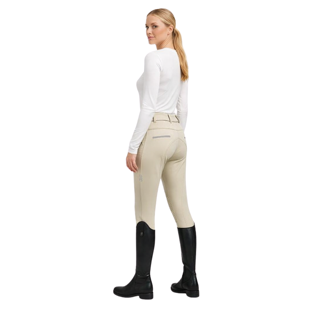Culotte d'équitation de luxe à genouillères en silicone sablées