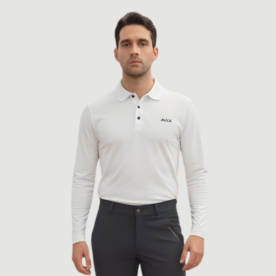 Polo de Manga Larga de Alto Rendimiento para Hombre