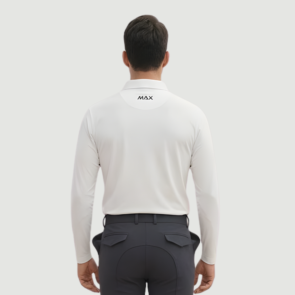 Men’s Performance Long Sleeve Polo Shirt
