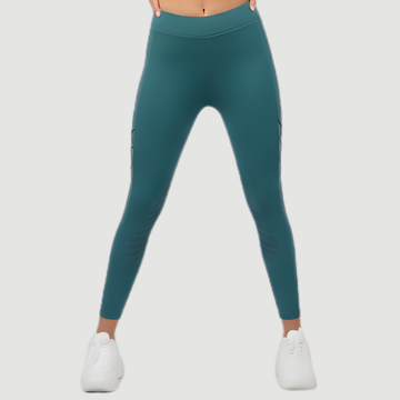 Collant d'équitation Pro-Performance Teal à fond intégral