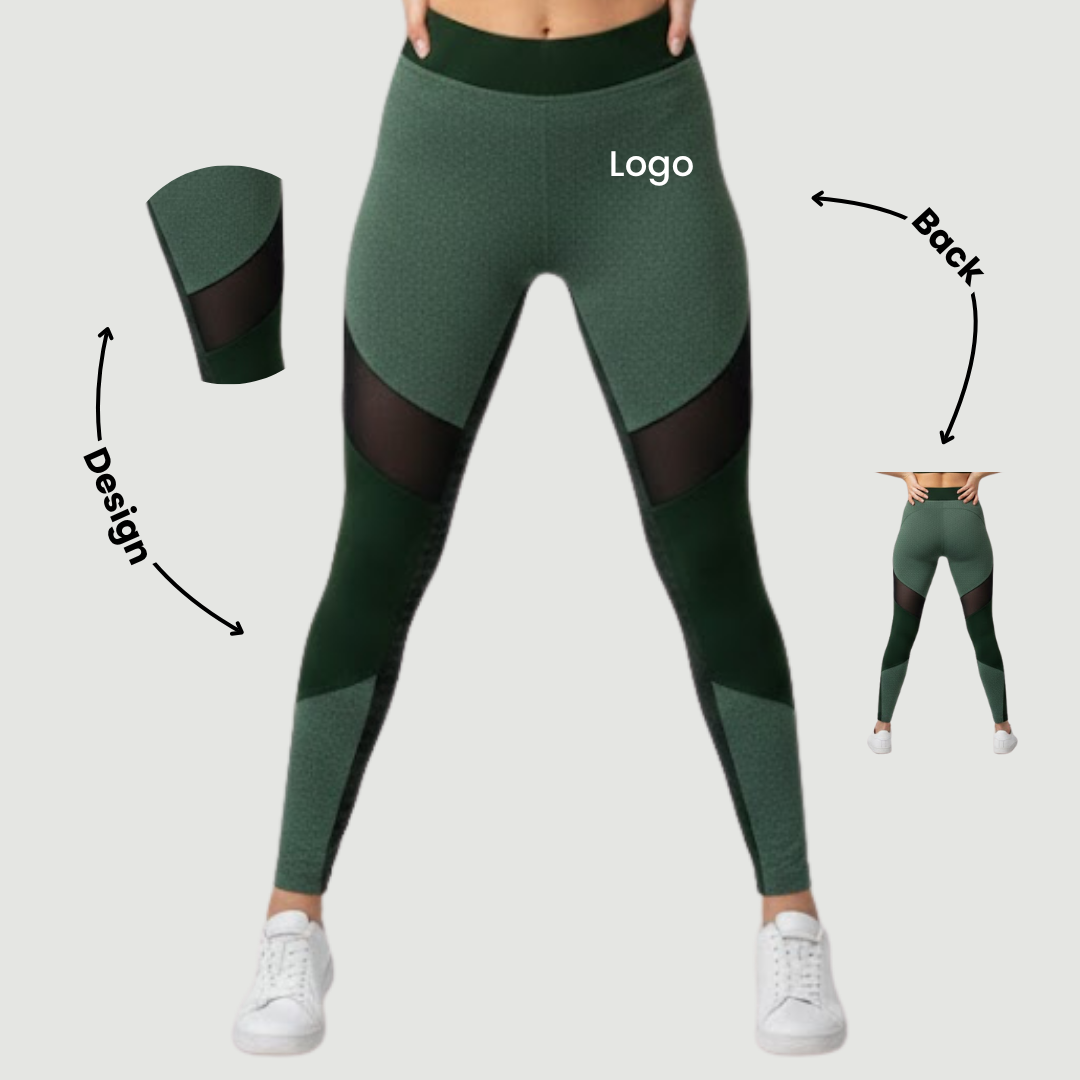 Collant Emerald Fusion à empiècements en maille