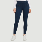 Luxe Navy Knee-Patch Breeches