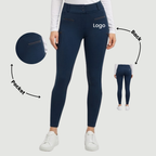 Luxe Navy Knee-Patch Breeches